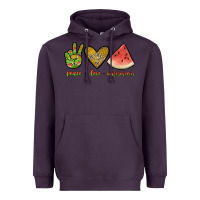 Plum peace love watermelon Heavyweight Hoodie - JahusDesignShop