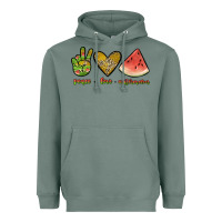 Sage peace love watermelon Heavyweight Hoodie - JahusDesignShop