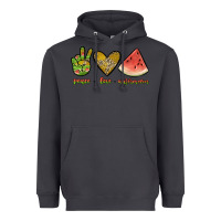 Smoke peace love watermelon Heavyweight Hoodie - JahusDesignShop