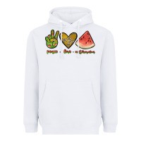 White peace love watermelon Heavyweight Hoodie - JahusDesignShop