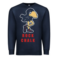 Navy Vintage jayhawk ku Premium Sweatshirt - Craftify