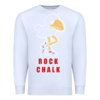 White Vintage jayhawk ku Premium Sweatshirt - Craftify