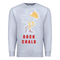 Heather Grey Vintage jayhawk ku Premium Sweatshirt - Craftify