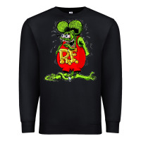 Black Official Rat Fink Original Merchandise 1 Premium Sweatshirt - Craftify