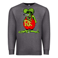 Charcoal Heather Official Rat Fink Original Merchandise 1 Premium Sweatshirt - Craftify