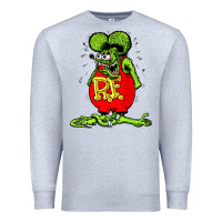 Heather Grey Official Rat Fink Original Merchandise 1 Premium Sweatshirt - Craftify