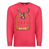Cardinal Vintage Stag Beer, distressed Premium Sweatshirt - Craftify