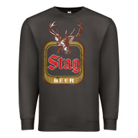 Smoke Vintage Stag Beer, distressed Premium Sweatshirt - Craftify