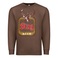 Chestnut Vintage Stag Beer, distressed Premium Sweatshirt - Craftify