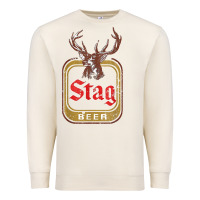 Sandshell Vintage Stag Beer, distressed Premium Sweatshirt - Craftify