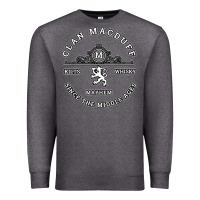 Charcoal Heather clan macduff scottish kilt highland games t shirt Premium Sweatshirt - Craftify