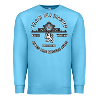 Ocean Blue clan macduff scottish kilt highland games t shirt Premium Sweatshirt - Craftify