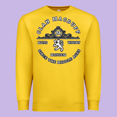 Clan Macduff Scottish Kilt Highland Games T Shirt Premium Sweatshirt Designed By Craftify