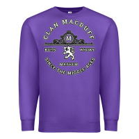 Purple clan macduff scottish kilt highland games t shirt Premium Sweatshirt - Craftify