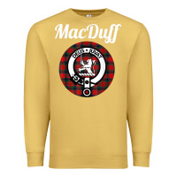 Antique Gold MacDuff Clan Scottish Name Coat Of Arms Tartan Premium Sweatshirt - Craftify
