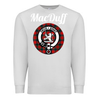 Dove Grey MacDuff Clan Scottish Name Coat Of Arms Tartan Premium Sweatshirt - Craftify