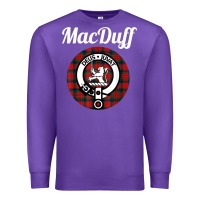 Purple MacDuff Clan Scottish Name Coat Of Arms Tartan Premium Sweatshirt - Craftify