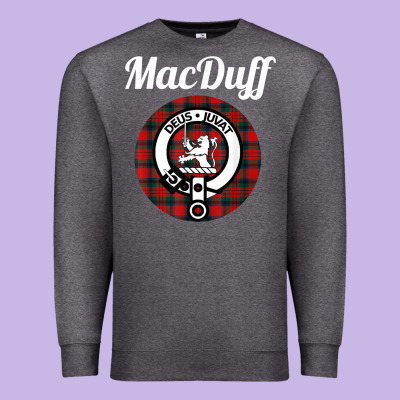 Macduff Clan Scottish Name Coat Of Arms Tartan Premium Sweatshirt Designed By Craftify