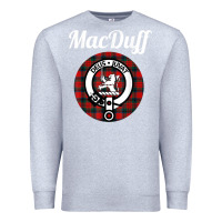 Heather Grey MacDuff Clan Scottish Name Coat Of Arms Tartan Premium Sweatshirt - Craftify