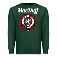 Sports Green MacDuff Clan Scottish Name Coat Of Arms Tartan Premium Sweatshirt - Craftify