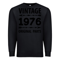 Black VINTAGE 1976 ORIGINAL PARTS Premium Sweatshirt - Craftify