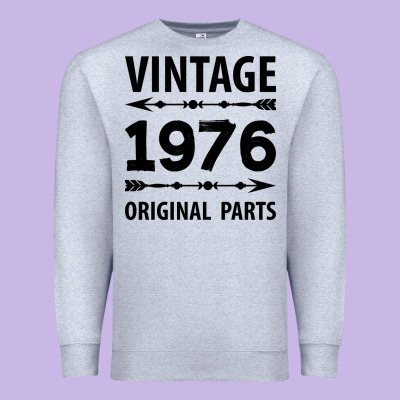 Vintage 1976 Original Parts Premium Sweatshirt Designed By Craftify