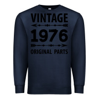 Navy VINTAGE 1976 ORIGINAL PARTS Premium Sweatshirt - Craftify