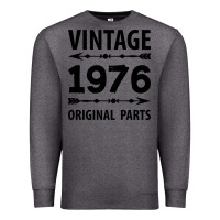 Charcoal Heather VINTAGE 1976 ORIGINAL PARTS Premium Sweatshirt - Craftify