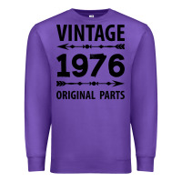 Purple VINTAGE 1976 ORIGINAL PARTS Premium Sweatshirt - Craftify