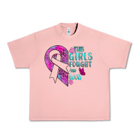 Salmon This Girls Fought and Won Cancer Urban Heavy Tee - BundleAndBundleShop