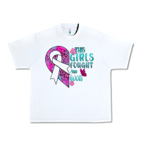White This Girls Fought and Won Cancer Urban Heavy Tee - BundleAndBundleShop