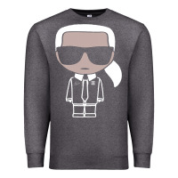 Charcoal Heather KARLS LAGERFELDS Premium Sweatshirt - Craftify