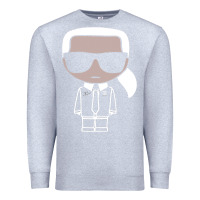 Heather Grey KARLS LAGERFELDS Premium Sweatshirt - Craftify