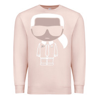 Pale Pink KARLS LAGERFELDS Premium Sweatshirt - Craftify