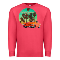 Cardinal karmann ghia sunset palm love quote Premium Sweatshirt - Craftify