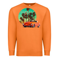 Carrot karmann ghia sunset palm love quote Premium Sweatshirt - Craftify