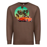 Chestnut karmann ghia sunset palm love quote Premium Sweatshirt - Craftify