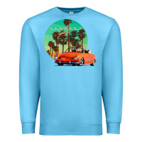 Ocean Blue karmann ghia sunset palm love quote Premium Sweatshirt - Craftify