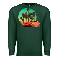 Sports Green karmann ghia sunset palm love quote Premium Sweatshirt - Craftify
