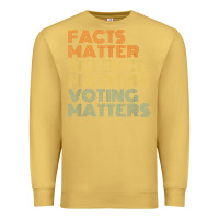 Antique Gold facts matter science matters voting matters liberal democrat t shirt c Premium Sweatshirt - Craftify