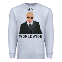 Heather Grey Pitbull Mr Worldwide Classic Premium Sweatshirt - Craftify