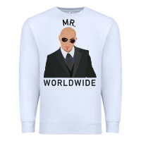 White Pitbull Mr Worldwide Classic Premium Sweatshirt - Craftify