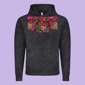 Stuck On You Vintage Hoodie Designed By Cowhidedigitalart
