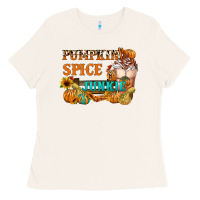 Bone Pumpkin Spice Junkie Ladies Tee - FaDigitalArtStudio