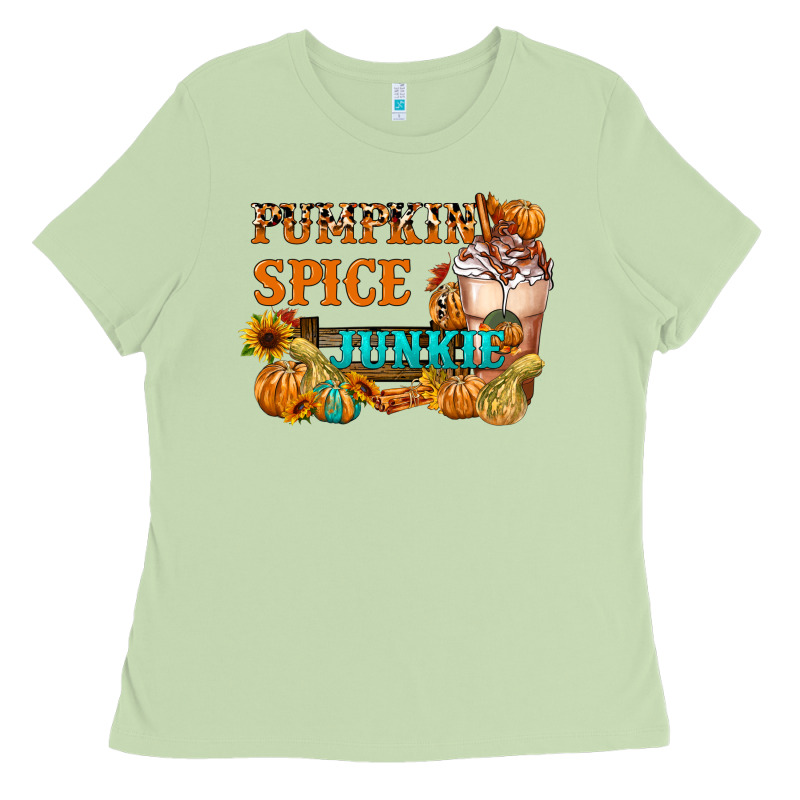 Pumpkin Spice Junkie Ladies Tee by FaDigitalArtStudio | Teevron