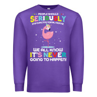Purple people should seriously stop expecting normal from me Premium Sweatshirt - Craftify