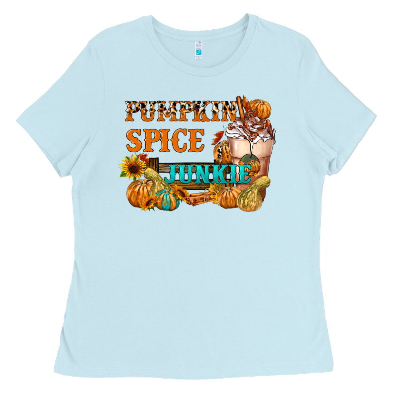 Pumpkin Spice Junkie Ladies Tee by FaDigitalArtStudio | Teevron