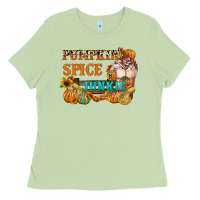 Matcha Pumpkin Spice Junkie Ladies Tee - FaDigitalArtStudio