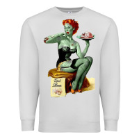 Dove Grey Zombie Pin Up Girl Halloween Premium Sweatshirt - Craftify