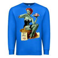 True Royal Zombie Pin Up Girl Halloween Premium Sweatshirt - Craftify